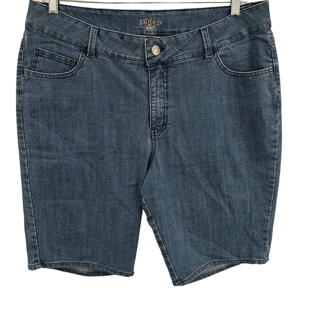 Riders by Lee Light/Medium Wash Bermuda Shorts Size 18W
